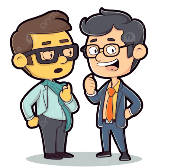 Vector De Dibujos Animados De Dos Hombres De Negocios Hablando PNG ,dibujos  Consultante, Pegatina, Dibujos Animados PNG y Vector para Descargar Gratis  | Pngtree